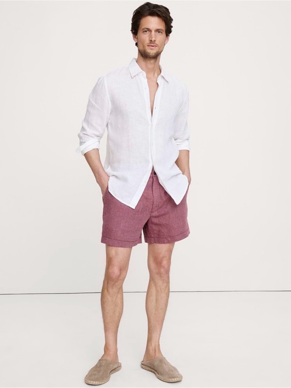 Banana Republic Men's Chino Linen Shorts